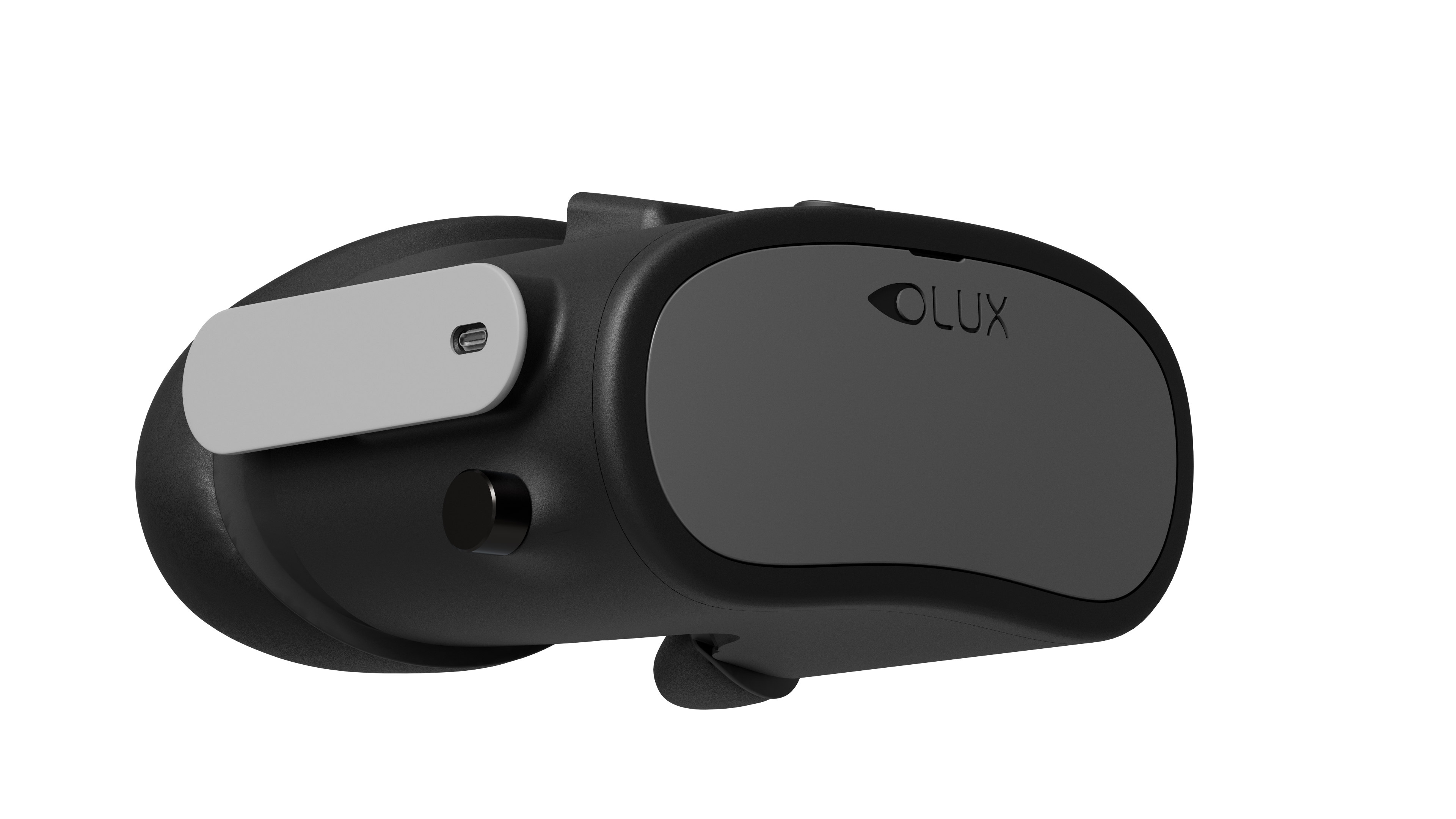 Dispositivo OLUX visto desde un ángulo superior con su control central